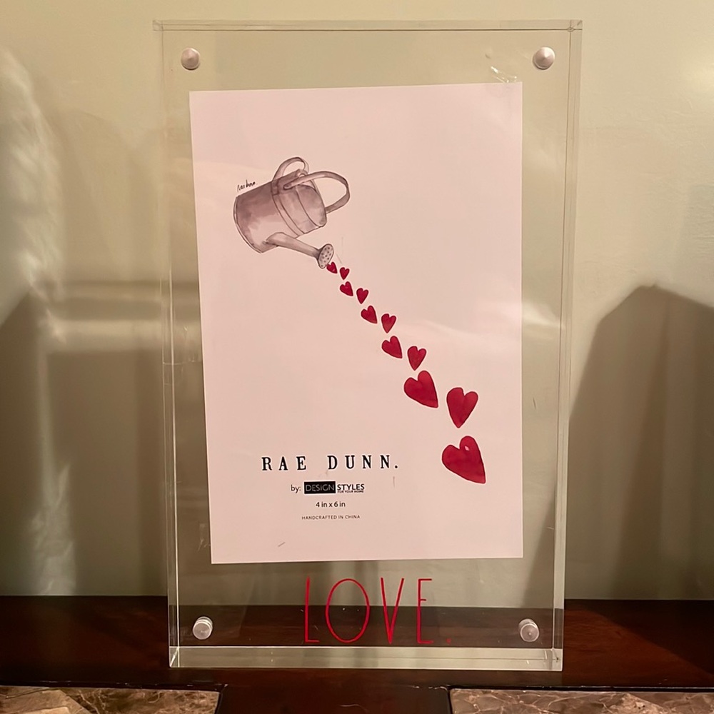 Rae Dunn Acrylic Love 4 x 6 Frame